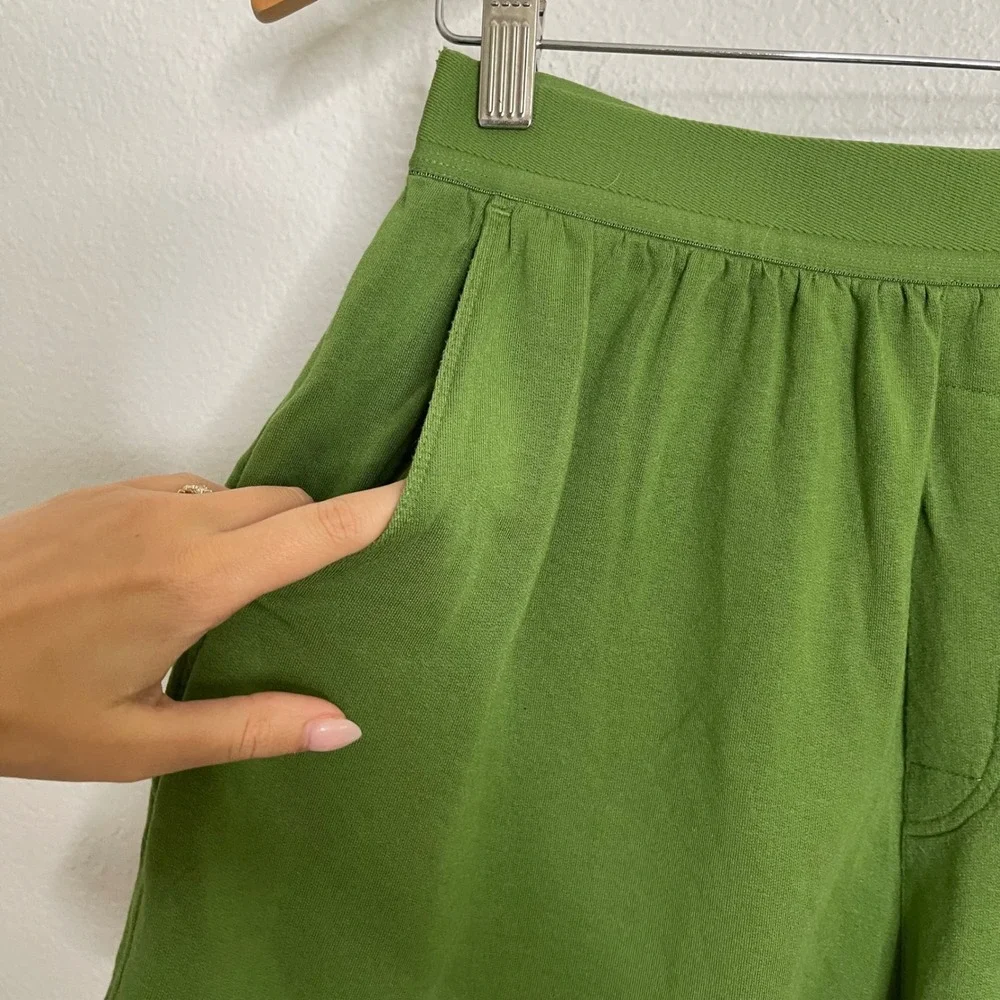Jambys Boxers With Pockets Mens Medium Green Modal Spandex Lounge Shorts